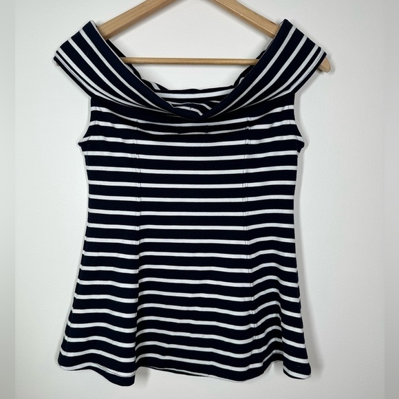 ANTHROPOLOGIE Maeve Structured Off-The-Shoulder Top X-Small - Picture 7 of 7